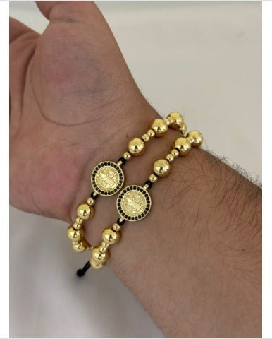 Par de Pulseras San Benito Noche con Circones