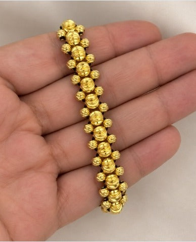 Pulsera Tres Carriles Dorada
