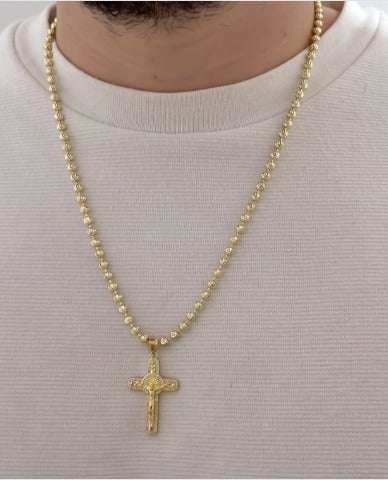 Cadena Militar con Cruz de Cristo 60 cm