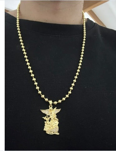 Cadena Militar Diamantada con San Miguel Arcángel
