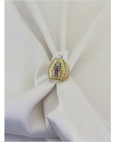 Anillo Virgen de Guadalupe Tallado