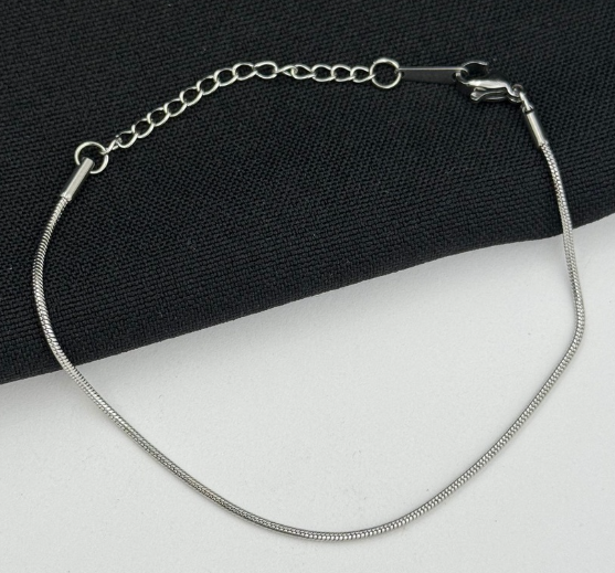 Pulsera Cola de Ratón Plateada