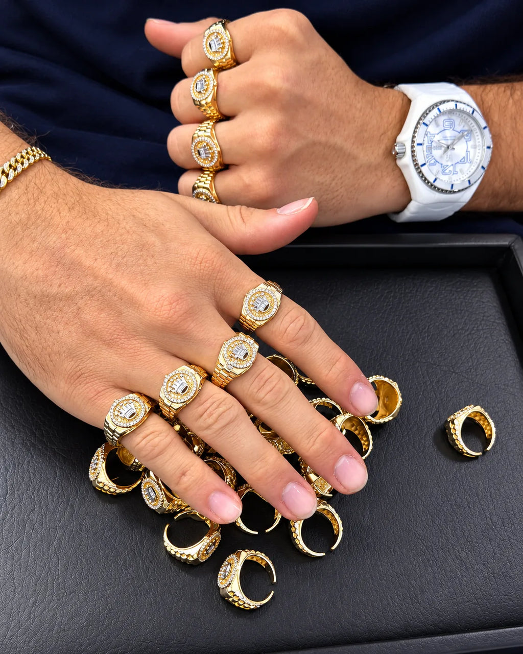 Anillo Ajustable Estilo Reloj